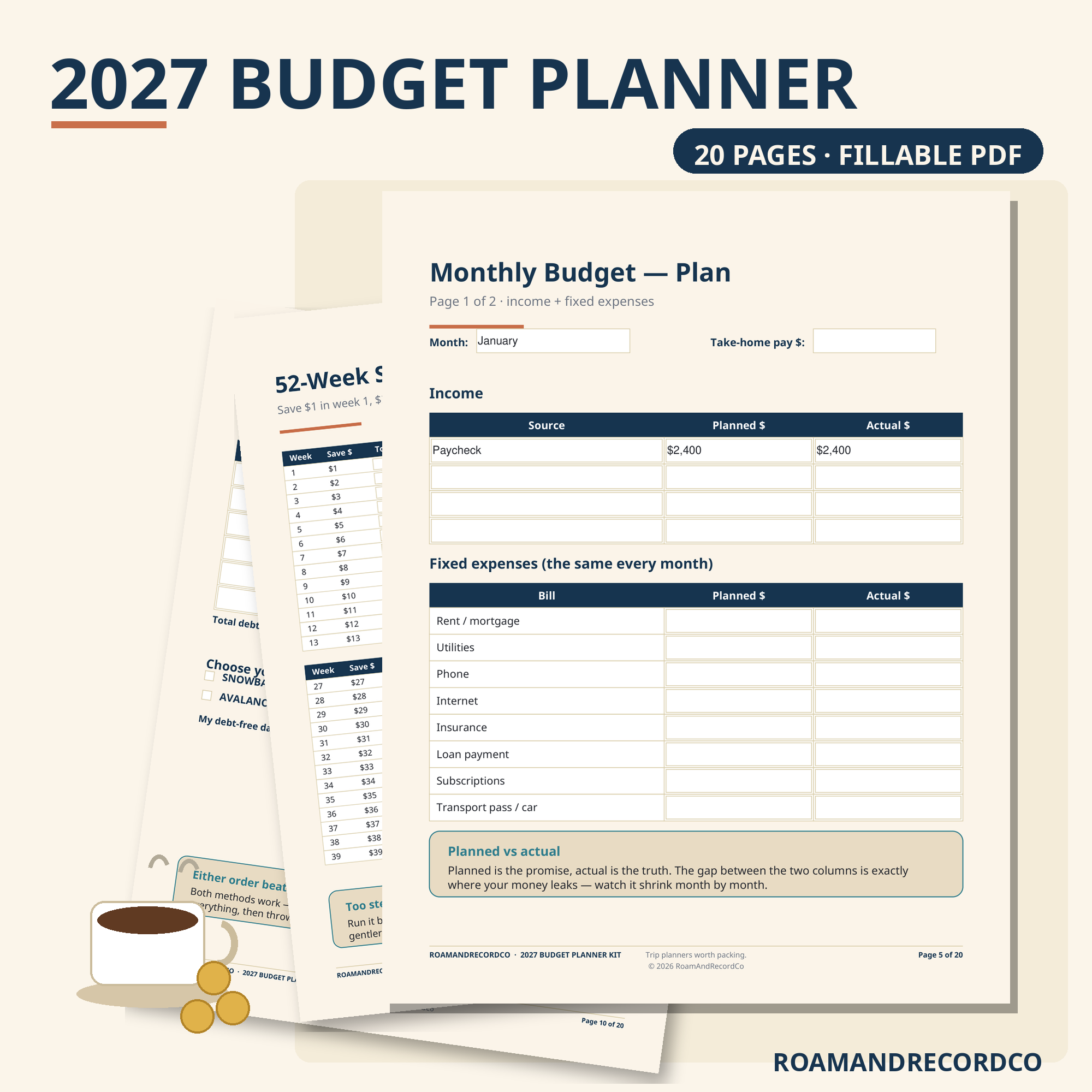 2027 Budget Planner
