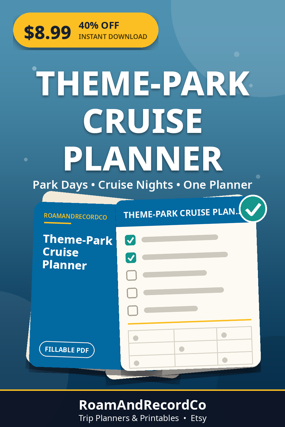 Theme-Park Cruise and Vacation Planner